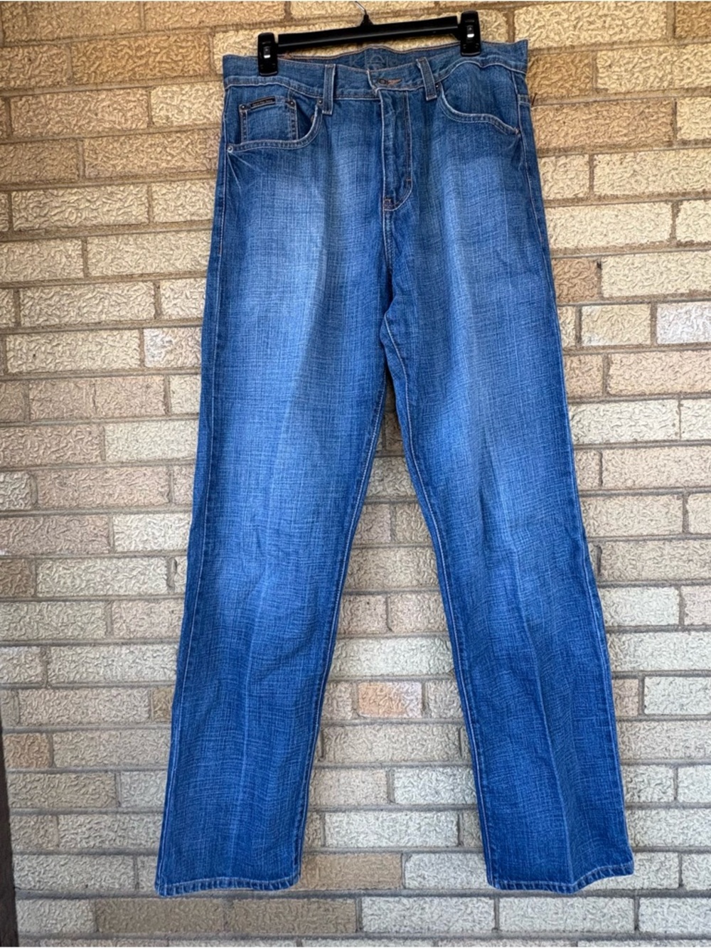 Calvin Klein Jeans Straight Leg Denim in Medium Blue